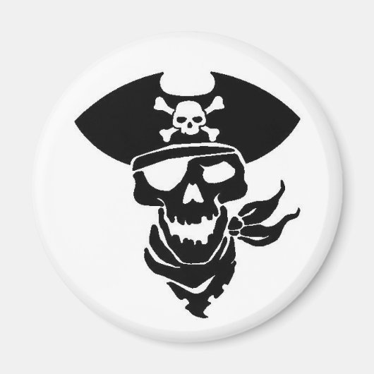 Pirate Skull Magnet (Vorne)