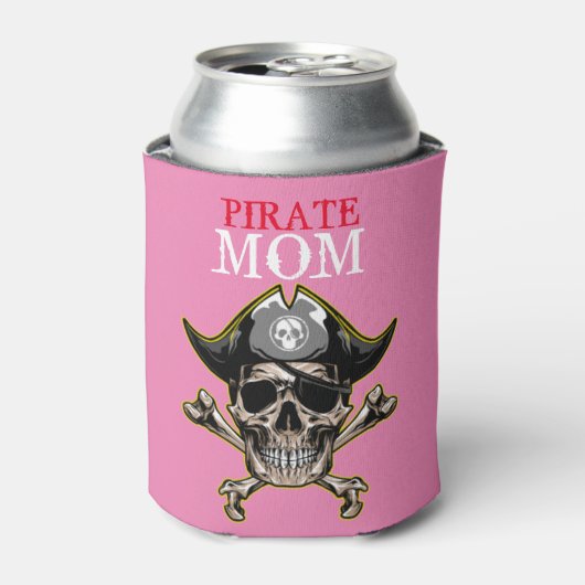 PIRATE SKULL MAMA KREUZKNOCHEN DOSENKÜHLER (Kanne Vorderseite)