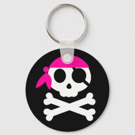 Pirate Skull mit Bandanna Schlüsselanhänger