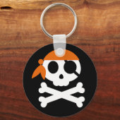 Pirate Skull mit Bandanna Schlüsselanhänger (Vorderseite)