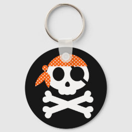Pirate Skull mit Bandanna Schlüsselanhänger