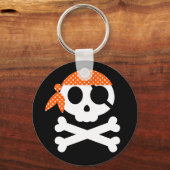 Pirate Skull mit Bandanna Schlüsselanhänger (Vorderseite)