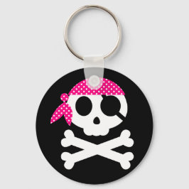 Pirate Skull mit Bandanna Schlüsselanhänger