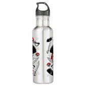 Pirate Skull mit Crossed Sabers Edelstahlflasche (Rückseite)