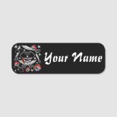 Pirate Skull mit Crossed Sabers Namensschild (Vorderseite)