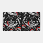 Pirate Skull mit Crossed Sabers Schreibtischunterlage (Vorderseite)