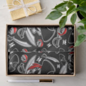 Pirate Skull mit Crossed Sabers Seidenpapier (Geschenk)