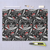 Pirate Skull mit Crossed Sabers Seidenpapier (Handwerk)