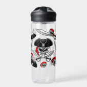 Pirate Skull mit Crossed Sabers Trinkflasche (Vorderseite)