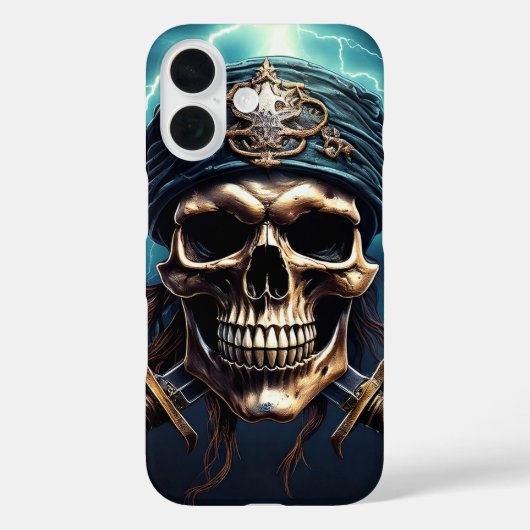 Pirate Skull mit Schwertern iPhone / iPad Gehäuse Case-Mate iPhone Hülle (Rückseite)