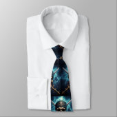 Pirate Skull mit Schwertern Neck Tie Krawatte (Gebunden)