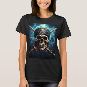 Pirate Skull mit Schwertern T - Shirt