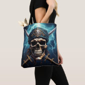 Pirate Skull mit Schwertern Tasche (Von Nahem)