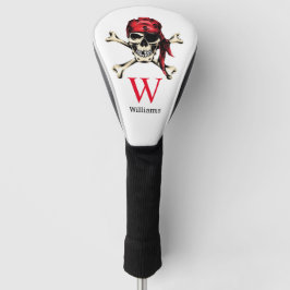 Pirate Skull Monogram Golf Headcover