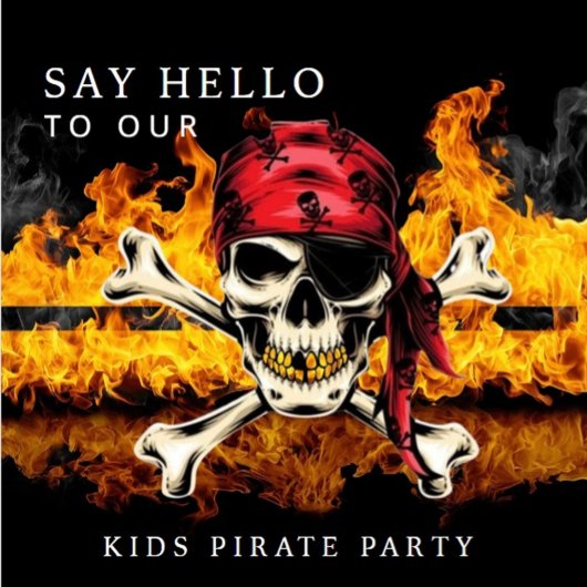 Pirate Skull Monogram Golf Headcover