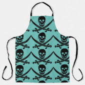 PIRATE SKULL N CROSSBONES KÜCHE GRILLOUT SCHÜRZE (Vorderseite)