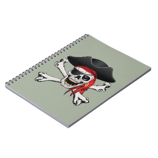 Pirate Skull Notizblock (Linke Seite)