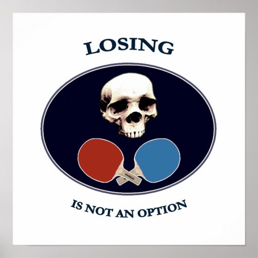 Pirate Skull Option Ping Pong Poster (Vorne)