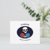 Pirate Skull Option Ping Pong Postkarte (Stehend Vorderseite)