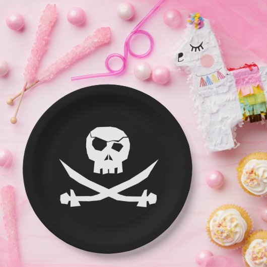 Pirate Skull Pappteller (Party)