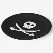 Pirate Skull Pappteller (Schrägansicht)