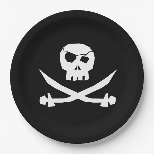 Pirate Skull Pappteller (Vorderseite)