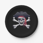Pirate Skull Pappteller (Vorderseite)