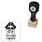 Pirate Skull Personalize Gummistempel (Stempel)