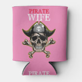PIRATE SKULL PINK MAMA DOSENKÜHLER (Vorderseite)