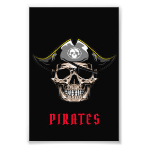 Pirate Skull Piratenflagge Fotodruck