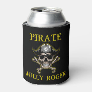 PIRATE SKULL PIRATENFLAGGE GOLD DOSENKÜHLER