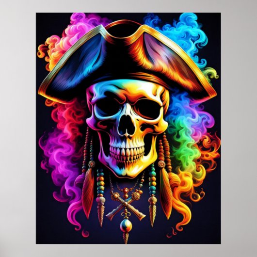 Pirate Skull Poster (Vorne)