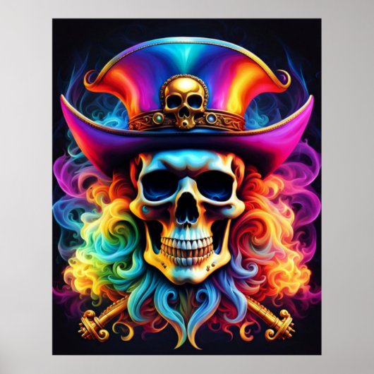Pirate Skull Poster (Vorne)