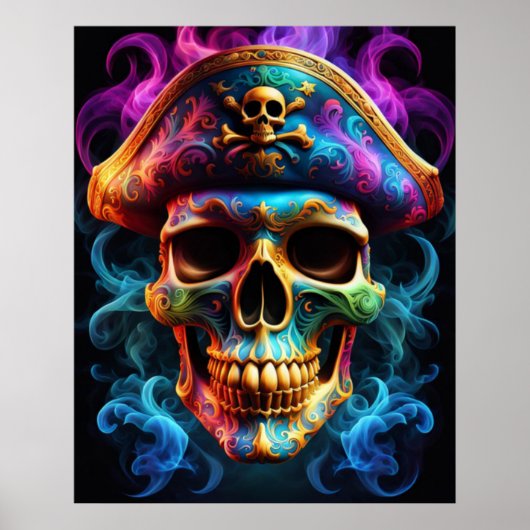 Pirate Skull Poster (Vorne)