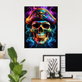 Pirate Skull Poster (Heimbüro)