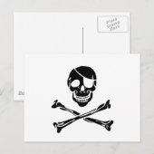 Pirate Skull Postkarte (Vorne/Hinten)