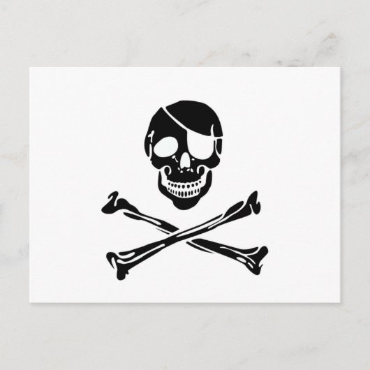 Pirate Skull Postkarte (Vorderseite)