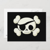 Pirate Skull Postkarte (Vorne/Hinten)