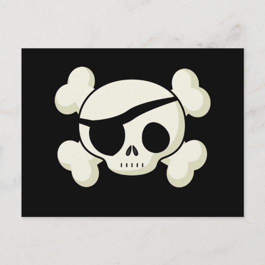 Pirate Skull Postkarte (Vorderseite)