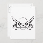 Pirate Skull Postkarte (Vorne/Hinten)