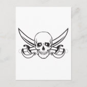 Pirate Skull Postkarte (Vorderseite)