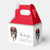 Pirate Skull Red Piratenflagge Fevor Box Geschenkschachtel (Rückseite)