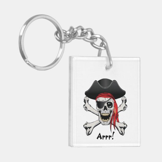 Pirate Skull Schlüsselanhänger (Vorderseite links)