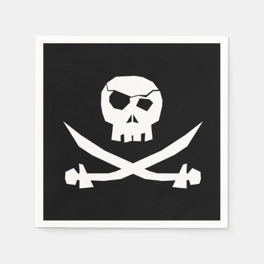 Pirate Skull Serviette (Vorderseite)