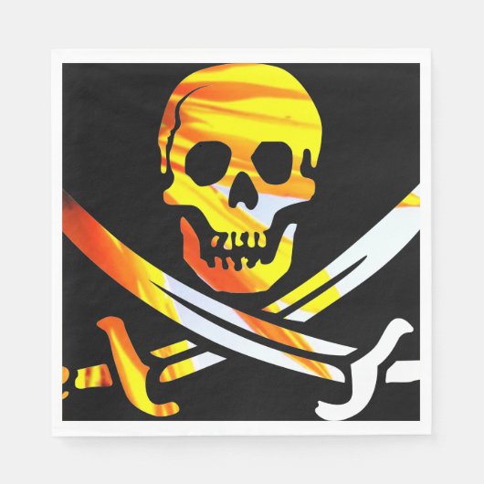 Pirate Skull Serviette (Vorderseite)