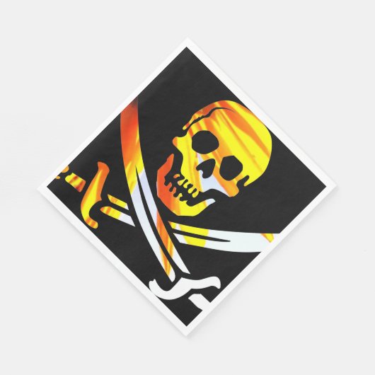 Pirate Skull Serviette (Ecke)