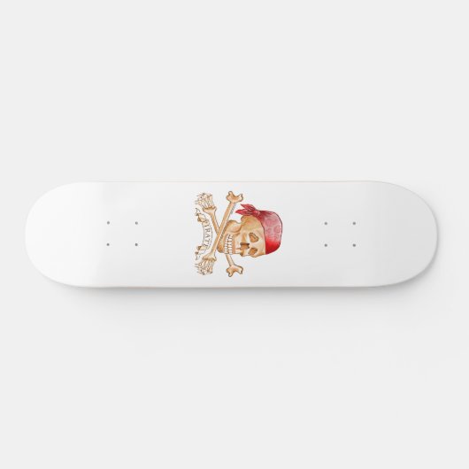 Pirate Skull Skateboard (Horizontal)
