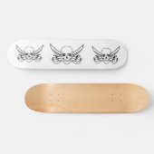 Pirate Skull Skateboard (Horizontal)
