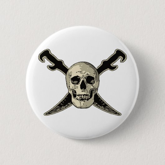 Pirate (Skull) - Standard, 2¼ Zoll Rundtaste Button (Vorderseite)