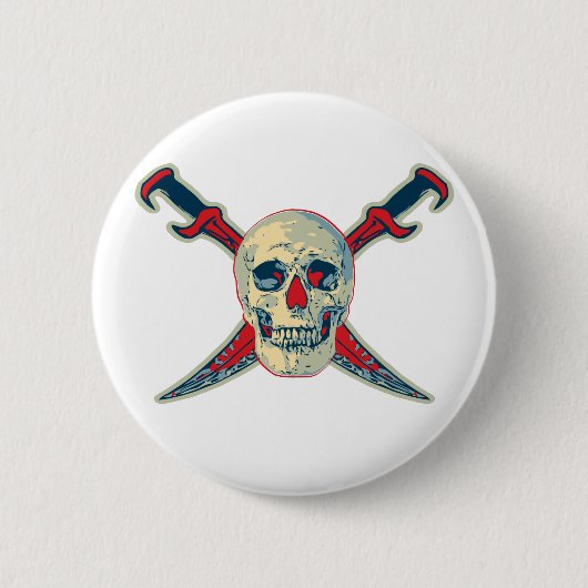 Pirate (Skull) - Standard, 2¼ Zoll Rundtaste Button (Vorderseite)